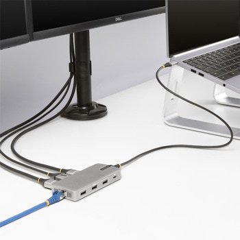 ドッキングステーション/USB-C/トリプルモニター/4K HDMI & DisplayPort/100W PD/USBハブ/LAN/60cmケーブル/Win StarTech.com