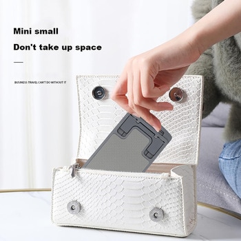 超薄型折り畳みスマートフォン・タブレットスタンド 滑り止めパッド付き 恵安(KEIAN)