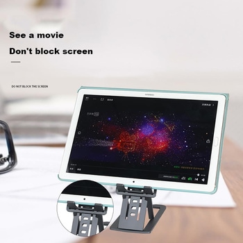 超薄型折り畳みスマートフォン・タブレットスタンド 滑り止めパッド付き 恵安(KEIAN)