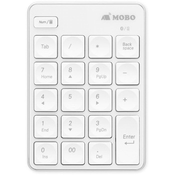 AM-NPB20-SW USB充電式ワイヤレステンキー ホワイト MOBO 接続