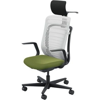 AJCHAIR2(AJチェア2) L型肘 ヘッドレスト・ジャケットハンガー付 内田洋行