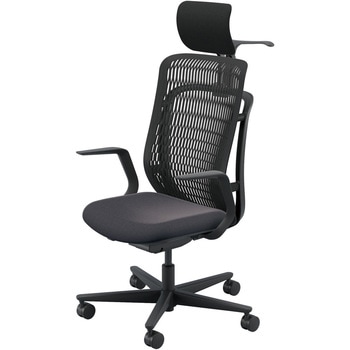 AJCHAIR2(AJチェア2) L型肘 ヘッドレスト・ジャケットハンガー付 内田洋行