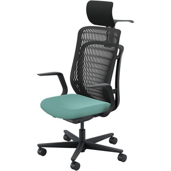 AJCHAIR2(AJチェア2) L型肘 ヘッドレスト・ジャケットハンガー付 内田洋行