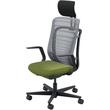 AJCHAIR2(AJチェア2) L型肘 ヘッドレスト付 内田洋行