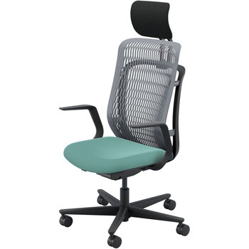 AJCHAIR2(AJチェア2) L型肘 ヘッドレスト付 内田洋行