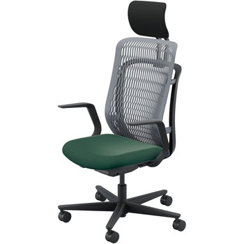 AJCHAIR2(AJチェア2) L型肘 ヘッドレスト付 内田洋行