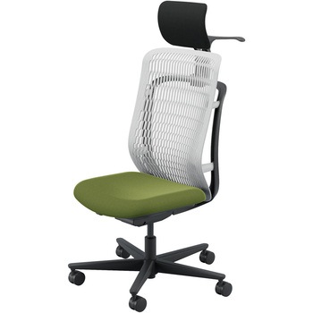 AJCHAIR2(AJチェア2) 肘なし ヘッドレスト・ジャケットハンガー付 内田洋行