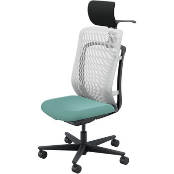 AJCHAIR2(AJチェア2) 肘なし ヘッドレスト・ジャケットハンガー付 内田洋行