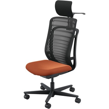 AJCHAIR2(AJチェア2) 肘なし ヘッドレスト・ジャケットハンガー付 内田洋行