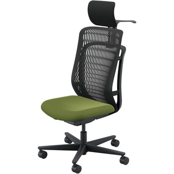 AJCHAIR2(AJチェア2) 肘なし ヘッドレスト・ジャケットハンガー付 内田洋行