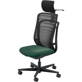 AJCHAIR2(AJチェア2) 肘なし ヘッドレスト・ジャケットハンガー付 内田洋行
