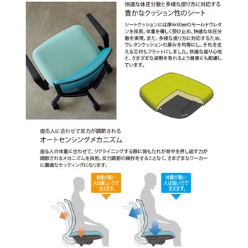 Carissa2(カリッサ2) メッシュタイプ ミドルバック ブラックフレーム L型肘 内田洋行