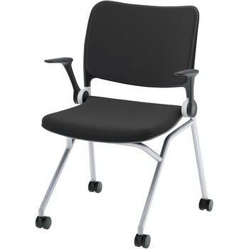 Blume(ブルーメ) 抗ウイルス加工張地 背パッドタイプ 塗装脚 ブラック 内田洋行