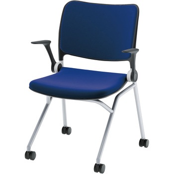 Blume(ブルーメ) 抗ウイルス加工張地 背パッドタイプ 塗装脚 ブラック 内田洋行