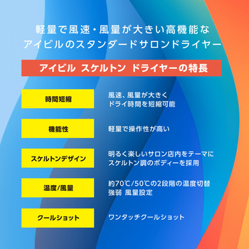 スケルトンドライヤー アイビル