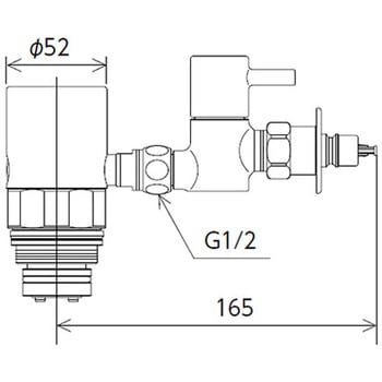 シングル混合栓用分岐金具 KVK