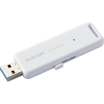 SSD 外付け 1TB USB3.2 Gen2 読出最大1000MB/秒 スライド式 ノック式 高速 耐衝撃 超小型 軽量 エレコム
