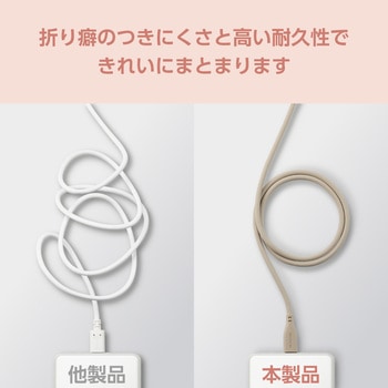 USB-Cケーブル TypeC-C 1m PD 60W シリコン素材 【iPhone Android スマホ タブレット パソコン等対応】 &me エレコム