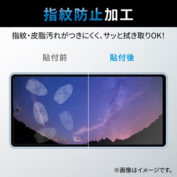 Google Pixel 7a フィルム 指紋認証対応 アンチグレア 抗菌 指紋防止 反射防止 マット 気泡防止 エレコム