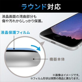 Google Pixel 7a ガラスフィルム 指紋認証対応 高透明 強化ガラス 表面硬度10H 角割れ防止 フレーム付 エレコム