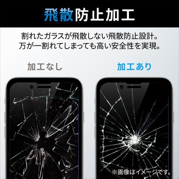 Google Pixel 7a ガラスフィルム 指紋認証対応 高透明 強化ガラス 表面硬度10H 角割れ防止 フレーム付 エレコム