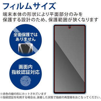 Google Pixel 7a ガラスフィルム 指紋認証対応 高透明 ブルーライトカット 強化ガラス 表面硬度10H エレコム