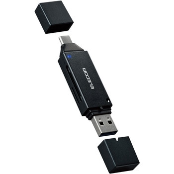 SDカードリーダー USB Type-C & USB-A 両対応 直挿し エレコム