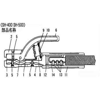 溶接用ホルダーSH-400・SH-500部品 阪口製作所