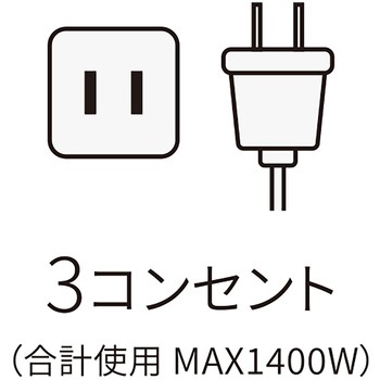 USBポート付延長コード MAKER