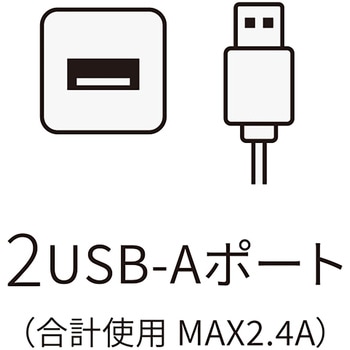 USBポート付延長コード MAKER