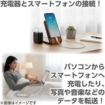 ライトニングケーブル1mストレートタイプ ホワイト MAKER