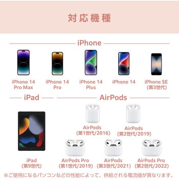 iPhone充電ケーブル ライトニングケーブル 1m USB A to Lightning MFi認証 コードジュエリー &me エレコム