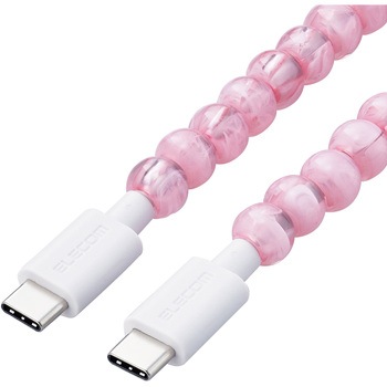 USB-Cケーブル (Type C to C) 1m PD 60W コードジュエリー 転送 充電ケーブル &me エレコム