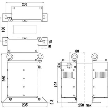 NT11-02KE 電源トランス ノイズカットNTシリーズ100V→100V NT11-02KE 電源トランス ノイズカットNTシリーズ100V→100V