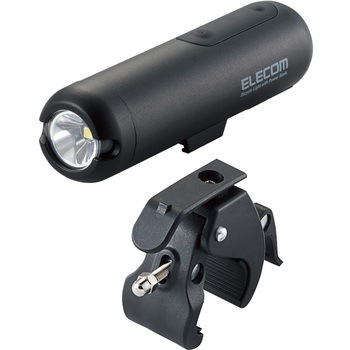 自転車 用 ライト LED 400ルーメン 容量3350mAh USB充電式 防雨仕様 IPX5防水 モバイルバッテリー機能付き エレコム