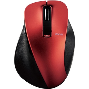 M-XGL15BBSRD ワイヤレスマウス 無線 Bluetooth 5.0 5ボタン ブルーLED 静音 大きいサイズ 握りやすい 手になじむ 進む・戻るボタン EX-G エレコム 81074395