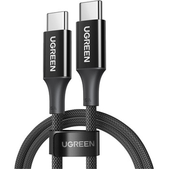 UGREEN USB-C to USB-C 高耐久ナイロン編組急速充電ケーブル 1m ブラック 15275 UGREEN