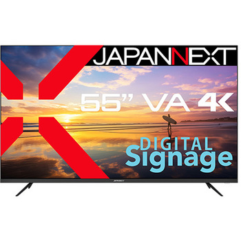 液晶ディスプレイ 55型/3840×2160/HDMI×3、USB×2/ブラック/スピーカー有/2年保証 JAPANNEXT