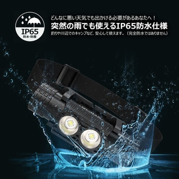 2WAY 充電式ライトヘッドライト ハンドライト GOODGOODS(グッド・グッズ)