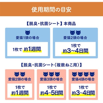 ニャンとも清潔トイレ 消臭・抗菌シート エステー