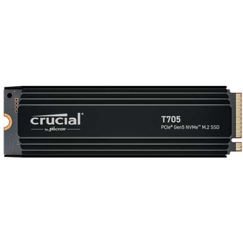 Crucial T705シリーズ M.2 2280 SSD PCIe Gen5 1TB 5年保証 ヒートシンク付 CT1000T705SSD5-JP Crucial