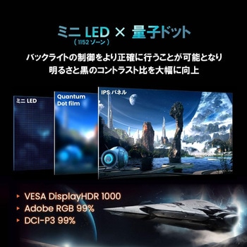 ゲーミング液晶ディスプレイ 31.5型/3840×2160/HDMI x3(内1ポートeARC対応)、DisplayPort x1、USB Type-C(65W給電) x1/ホワイト/スピーカー：無し/1ms/144Hz/HDR 1000 BenQ(ベンキュー)