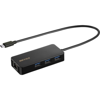 Giga対応 USB Type-C LANアダプターハブ付 ブラック BUFFALO(バッファロー)