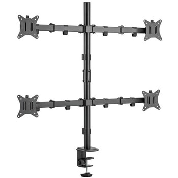 液晶モニターアーム 4画面(2×2) クランプ/グロメット式 グリーンハウス