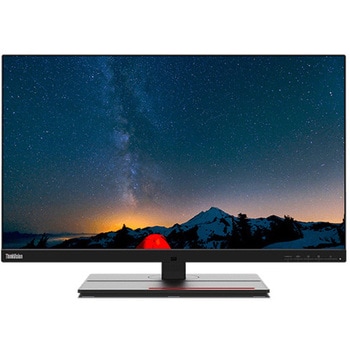 ThinkVision P27u-20 (27型/3840×2160/DisplayPort×1、HDMI×2、Thunderbolt×1/黒/ステレオスピーカー(内蔵)(3W x 2)) レノボ・ジャパン(Lenovo)