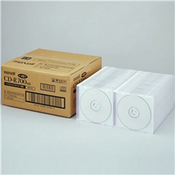 CDR700S.PW1P100 簡易包装CD-R 700MB、2～48倍速対応100枚、1枚ずつ