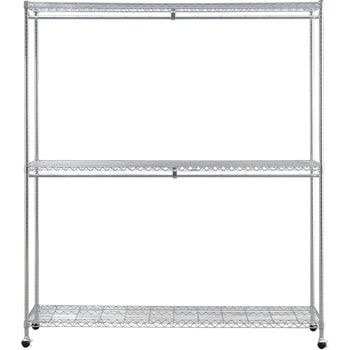 大容量メタルシェルフ ワードローブ2段タイプ 奥行46cm【耐荷重75kg/段】 アイリスオーヤマ