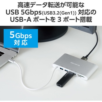 USB Type C ドッキングステーション ハブ 11-in-1 PD 85W出力 【Windows mac iPad 等対応】 エレコム