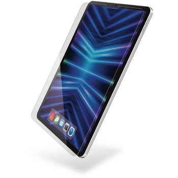 11インチ iPad Pro (M4) 2024年用 ガラスフィルム 超透明 ガイドフレーム付 表面硬度10H 指紋防止 飛散防止 エレコム