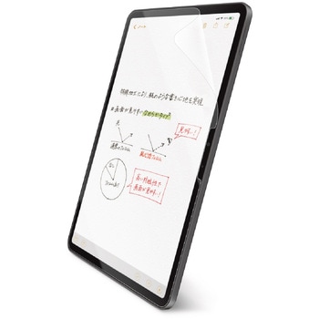 11インチ iPad Pro (M4) フィルム ペーパーライク 文字用 アンチグレア 固定シール付 なめらかタイプ エレコム